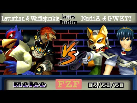 Leviathan & Wafflejunkie (B) vs. NadiA & GreasyWhiteKid (R) - Losers Rd 2 - Flat Zone February 2020