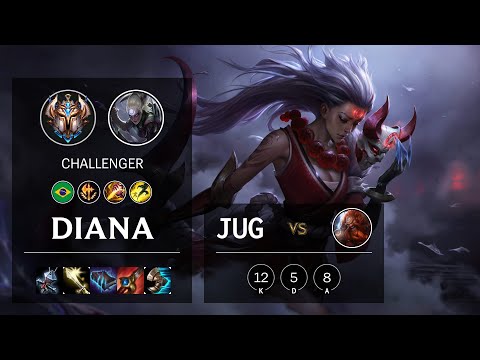 Diana Jungle vs Gragas - BR Challenger Patch 10.16