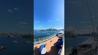 Sydney Departure from Carnival Splendor  Cruise Ship 🚢  #sydneyharbour #cruiseship #carnivalcruise