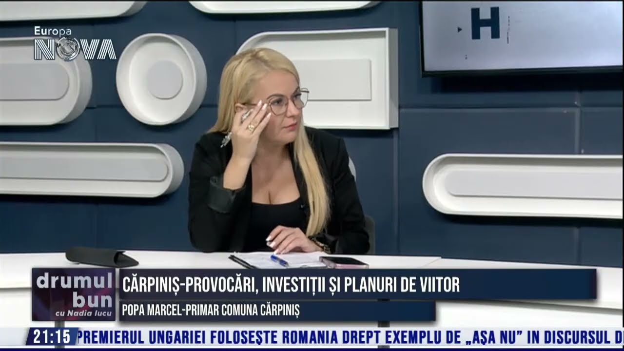 VIDEO (integral) emisiune Drumul Bun cu NADIA IUCU. Invitat: Popa Marcel primar comuna Carpinis