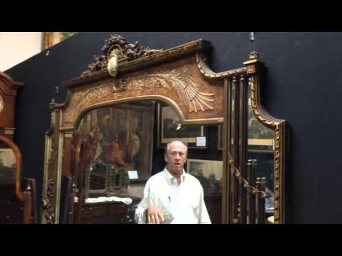 Antique French provincial mirror