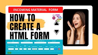 Download the video "HOW TO CREATE HTML FORM FOR MATERIAL RECEIVED | HTML FORM"