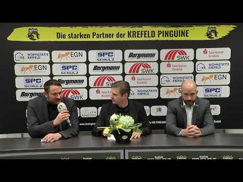Pressekonferenz Spiel Krefeld Pinguine - Nürnberg 21.11.2019