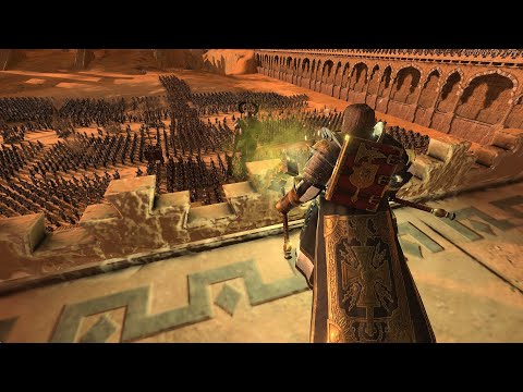 Crusaders Defend City vs Arabs with Bombs in a Cinematic type of video - Warhammer 3 total war