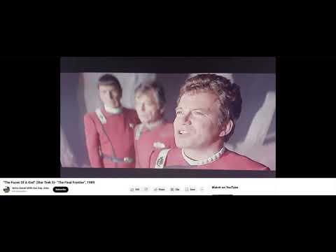Star Trek 5 meets God beyond the Great Barrier with Frank Sinatra (SantaH) (1Brian God=6)