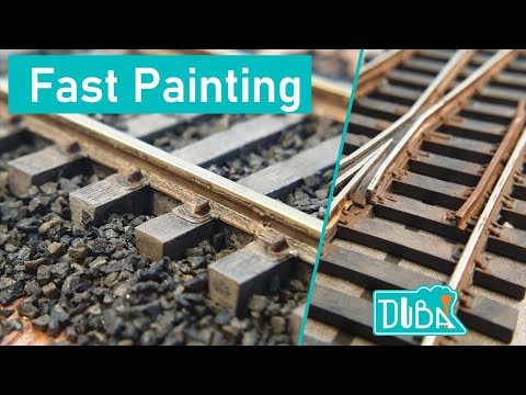 138 - How to easily and quickly hand paint track for your model train layout