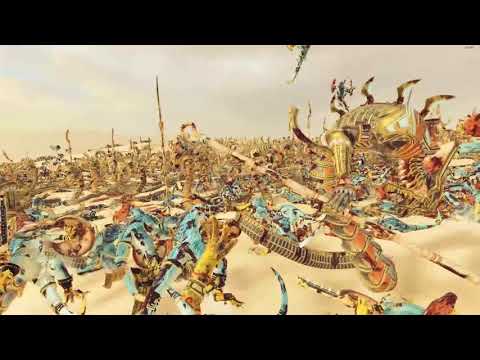 228 Sepulchral Stalkers VS 2280 Skink Cohorts - Tomb Kings - Total War: Warhammer 2