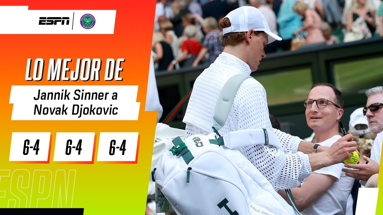EL ALUMNO SUPERÓ AL MAESTRO: SINNER VENCIÓ A DJOKOVIC Y ES FINALISTA DE WIMBLEDON | RESUMEN