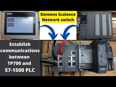 Come stabilire le comunicazioni tra TP700 e S7-1500 PLC e lo switch di rete Scalance.
