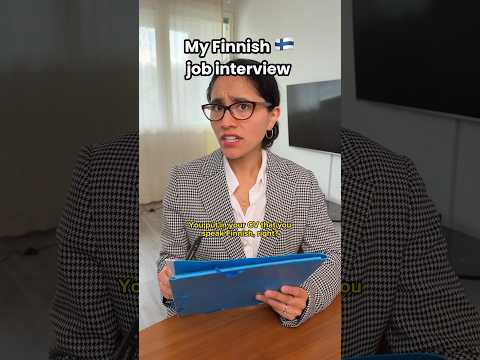 My Finnish job interview 🇫🇮🙂‍↕️#finland #suomi