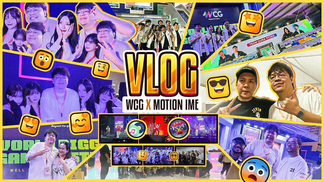 VLOG SPECIAL MOTION IME X WCG - MEET & GREET SAMA CEWEK CEWEK FIVE HEARTS UNDER ONE ROOF