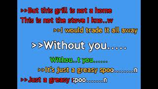 SpongeBob Soundtrack - This Grill Is Not A Home (Just A Greasy Spoon) (duet karaoke)