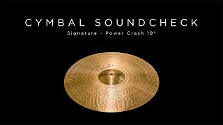 Video thumbnail for PAISTE CYMBAL SOUNDCHECK - Signature Power Crash 19" by Paiste Cymbals