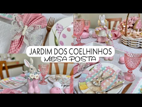PÁSCOA 2025 MESA POSTA PARA ALMOÇO OU JANTAR DE PÁSCOA #decoracaocriativa #pascoa2025 #páscoa2025