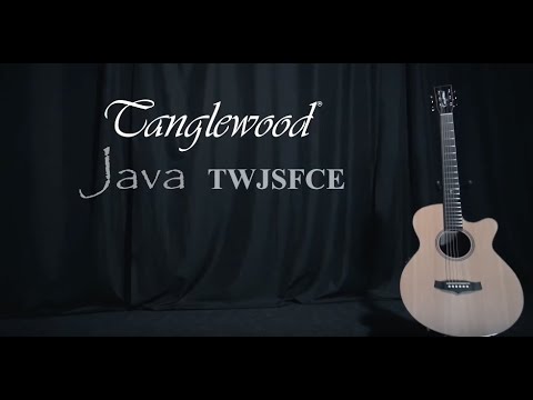 Tanglewood TWJ-SF-CE Java Solid Cedar/Amara/Spalted Mango Super Folk Cutaway with Electronics 2010s - Natural Gloss image 5