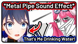 Raora Can't Hold Back Her Laughter at the Sound Kronii Makes When She Drinks Water【Hololive EN】