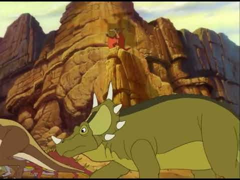 The Land Before Time VII: The Stone of Cold Fire - The death of Pterano's herd and Deinonychus scene