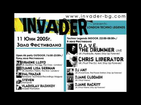 Chris Liberator @ Invader - London Techno Legends - Festivalna Hall, Sofia, Bulgaria (2005.06.11)