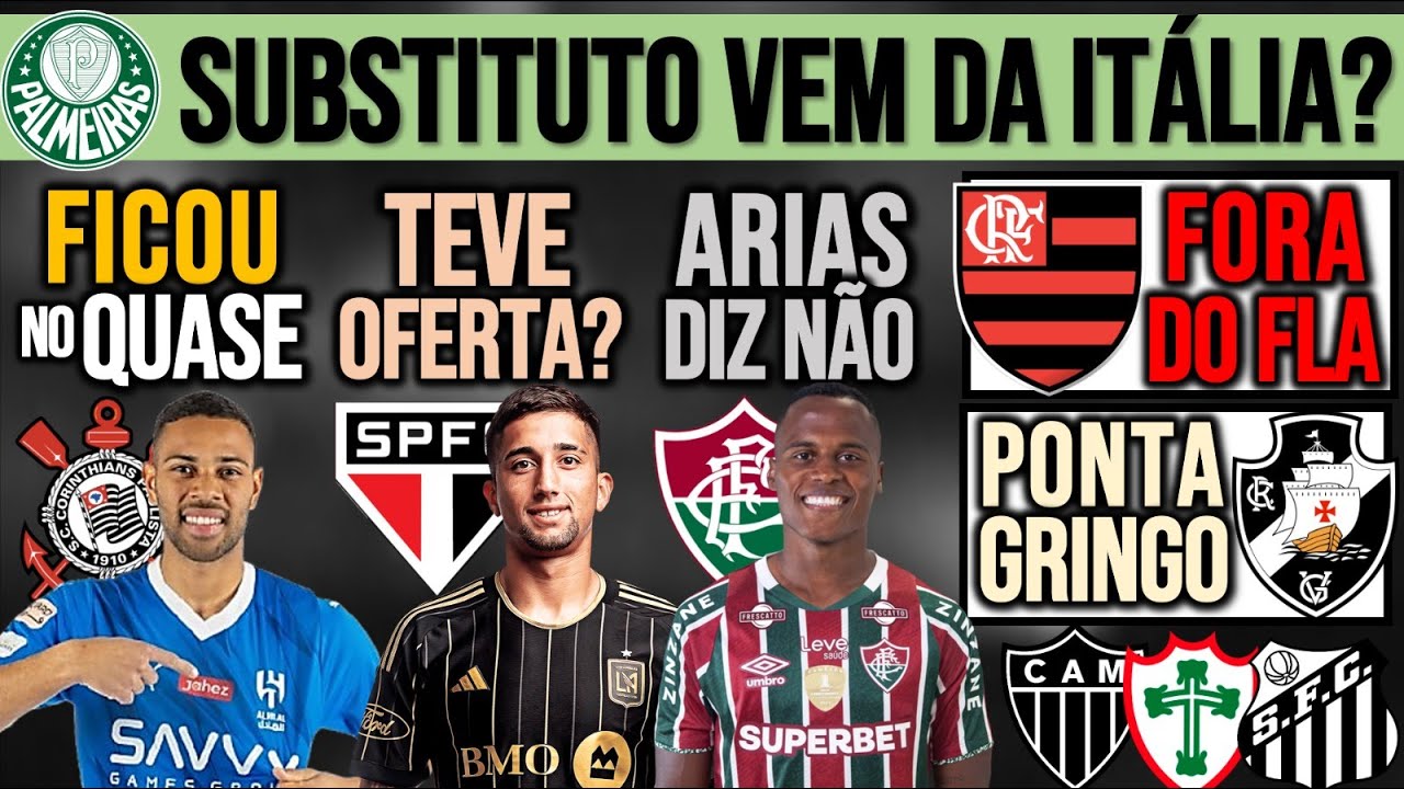 RENAN LODI NO TIMÃO! OLIVERA NO SP? VERDÃO: SUBSTITUTO! FLA, VASCO, BOTA, JR. SANTOS, ARIAS, LUSA+