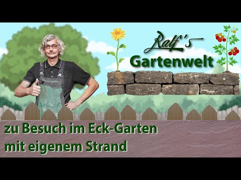 Der Eck-Garten mit eigenem Strand I Ralf´s Gartenwelt I Überraschung in der Reihenhaussiedlung