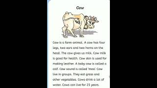 essay on cow