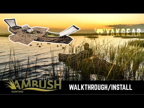 YakGear Ambush Kayak Duck Blind - walkthrough and installation