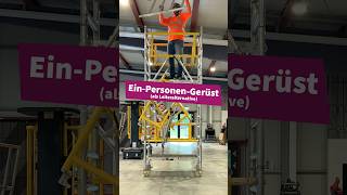 Die BG BAU fördert auch Ein-Personen-Gerüste.