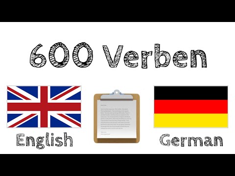 600 nützliche Verben auf Englisch und Deutsch - (Muttersprachler)