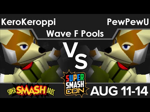 SSC16  - KeroKeroppi (Fox) vs CLG | PewPewU (Fox) Wave F Pools - SSB64