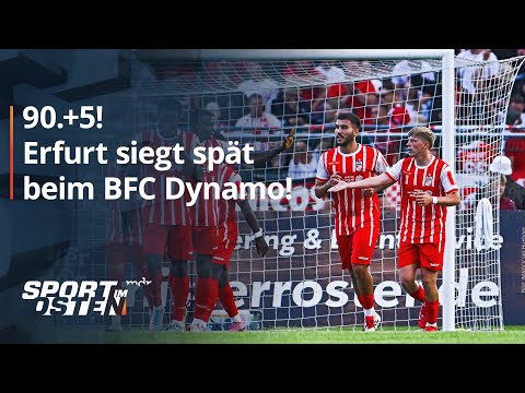 Rot-Weiß Erfurt siegt in der Nachspielzeit beim BFC Dynamo | MDR
