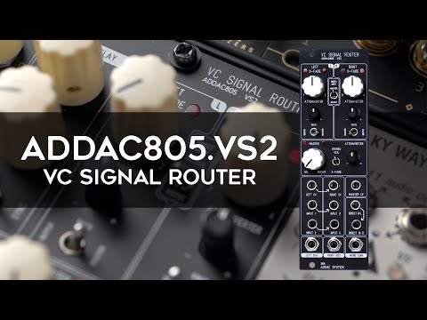 MIX, PAN, VCA, X-FADE | ADDAC System - ADDAC805.VS2 VC Signal Router