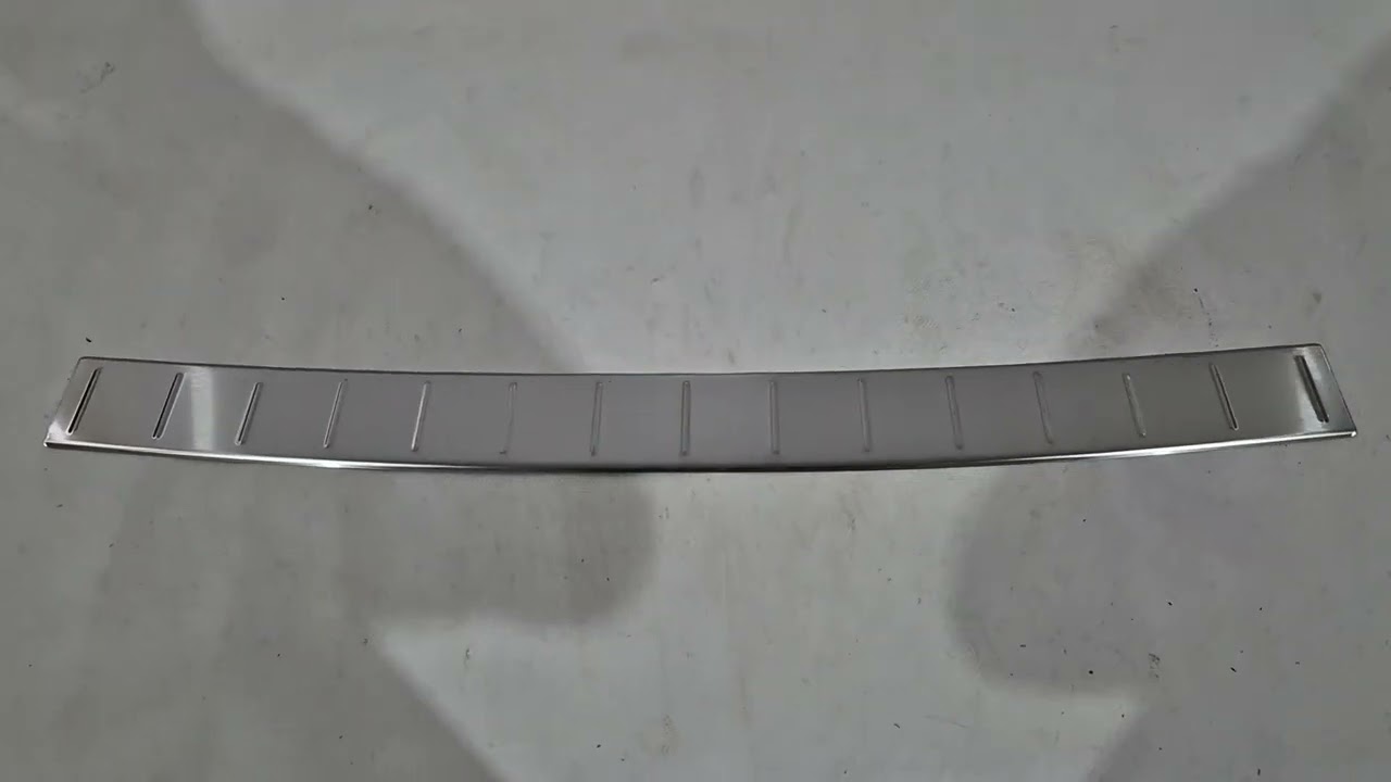 Mercedes A-сlass W176 2012-2018 рр. Накладка на задній бампер OmsaLine (нерж) Video 1