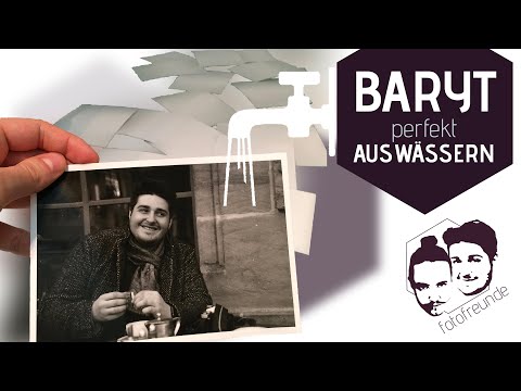 Barytpapier perfekt auswässern in unter 10 Minuten!