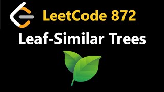 YouTube video 'Leaf-Similar Trees - Leetcode 872 - Python'