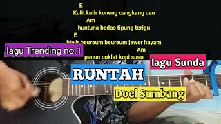 Download lagu Kunci Gitar RUNTAH Doel Sumbang Azmy Z Difarina Indra Adella lagu Sunda panon coklat kopi susu mp3