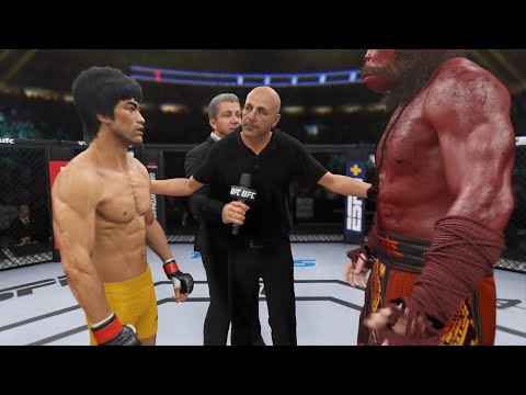 Bruce Lee vs. Red Bigfoot - EA Sports UFC 4 - Epic Fight 🔥🐲