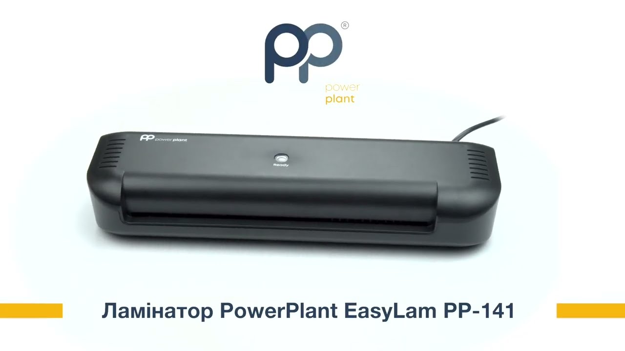 Ламинатор PowerPlant EasyLam PP-141, для дома, A4, 80-100 мкм, 350мм/мин video preview