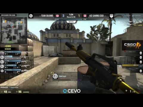 Team SoloMid vs Ace Gaming Game 1 (CEVO-P CS:GO Season 9) - Dust & Boq