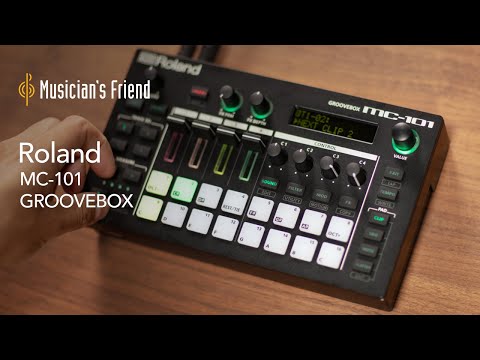 Roland MC-101 GROOVEBOX - Overview with BASECK