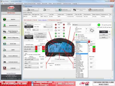 Configuring MXL Conditioned Alarms in Race Studio 2