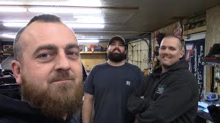 Welding up a tone ring in a 5.3 LS motor.