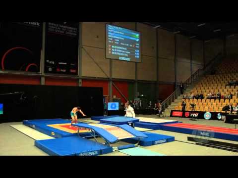 ZALOMIN Mikhail (RUS) - 2015 Trampoline Worlds - Qualification Double Mini Routine 2
