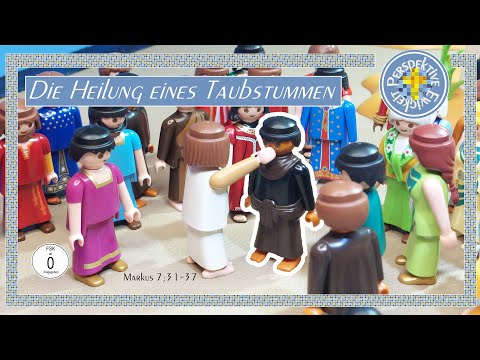 Jesus und die Heilung eines Taubstummen | NT 41 |  Nachgespielt mit Playmobil Figuren |Kinder |Bibel