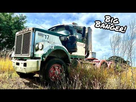 Will it START? Old Autocar White Road Boss Semi Truck