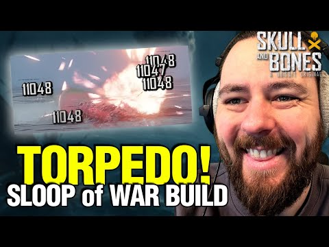MASSIVE DAMAGE • SEA MONSTER KILLER • SLOOP OF WAR TORPEDO BUILD | Skull and Bones