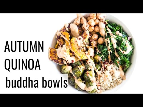 AUTUMN HARVEST QUINOA BOWLS | vegan meal prep recipe