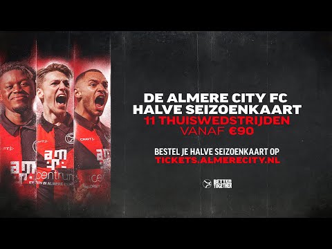 Almere City FC halve seizoenkaart: 11 wedstrijden vanaf 90 euro!