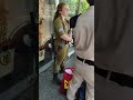 Military Girl Laughing To Police Officer Viral Shots Shorts Youtubeshorts