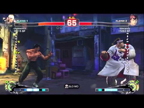 SSFIV: kimrandy (Fei Long) vs chobixinco (Rufus) TRUE-HD QUALITY