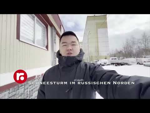 Schneesturm im russischen Norden